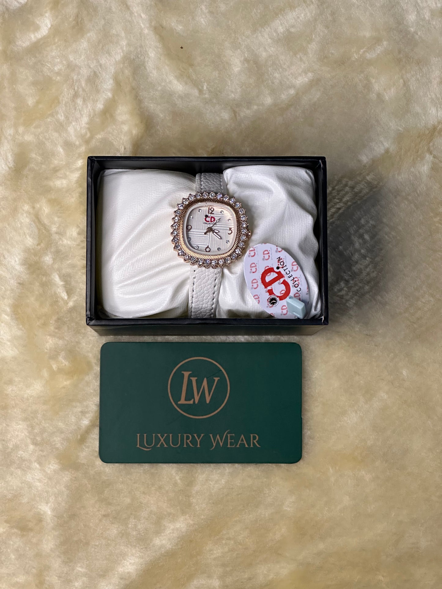 CD Collection Womens Strap Watch | White