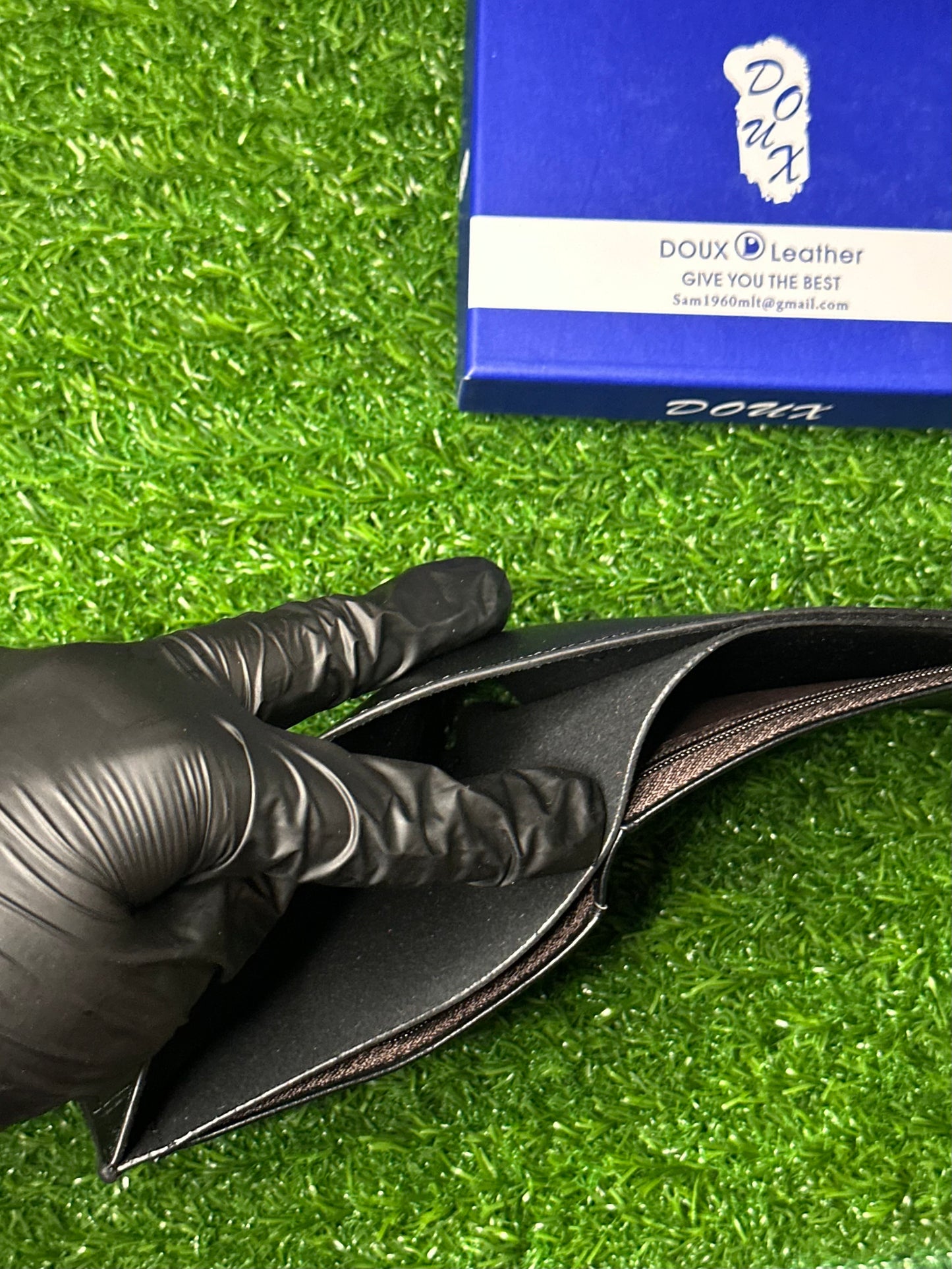 DOUX Premium Leather Wallet | Black
