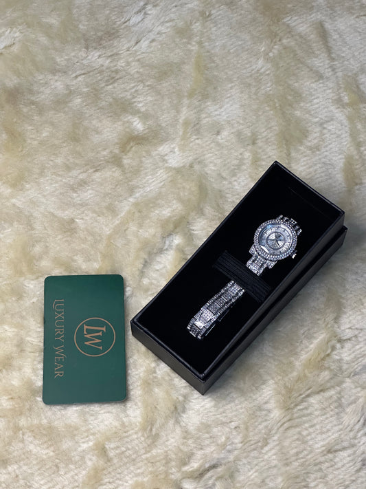 Rolex Day-Date Silver Stones | Premium Watch