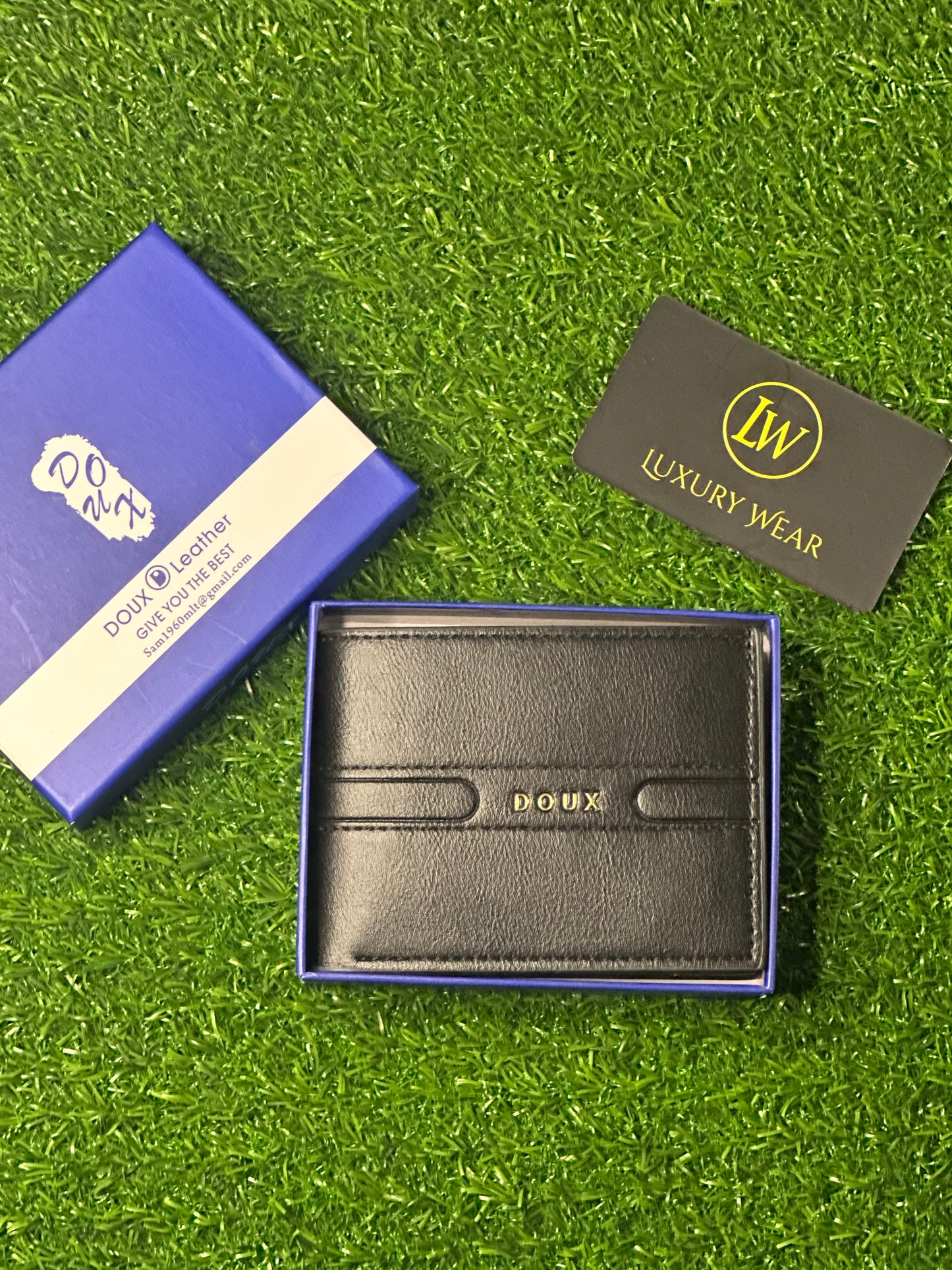 DOUX Premium Leather Wallet | Black