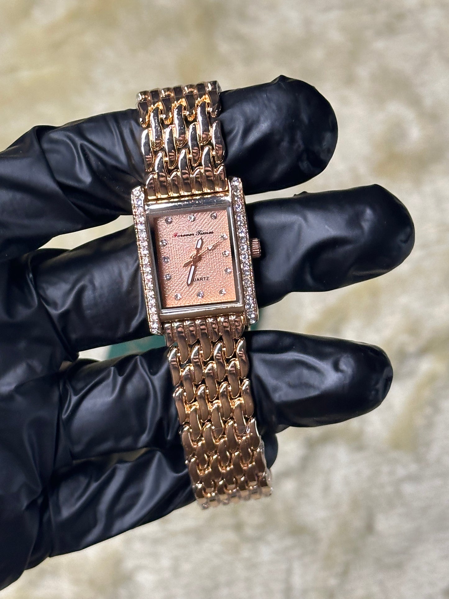 Forever Times Womens Quartz Watch | Peach Colour