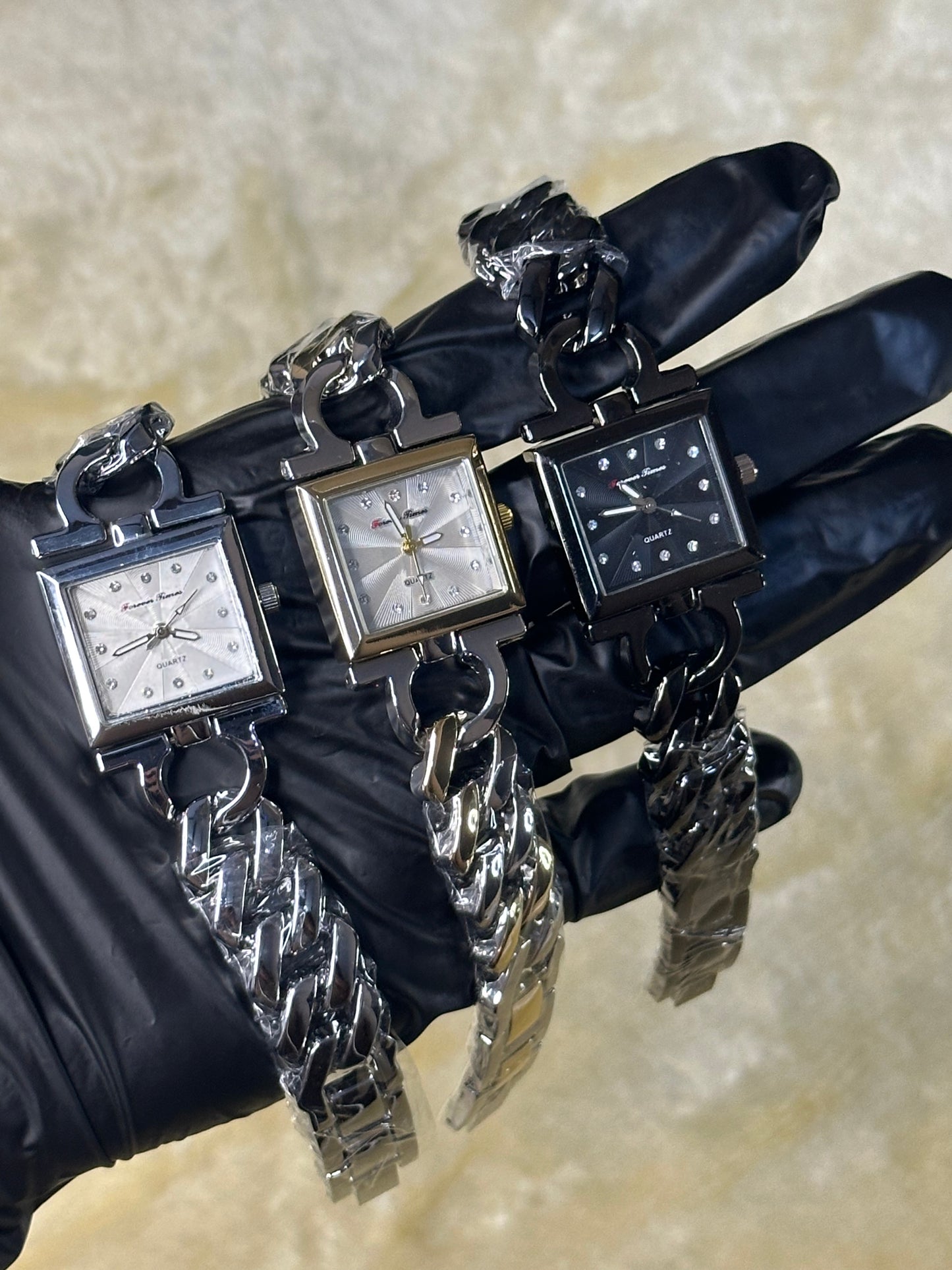 Forever Times Square Dial Womens Watch | Black