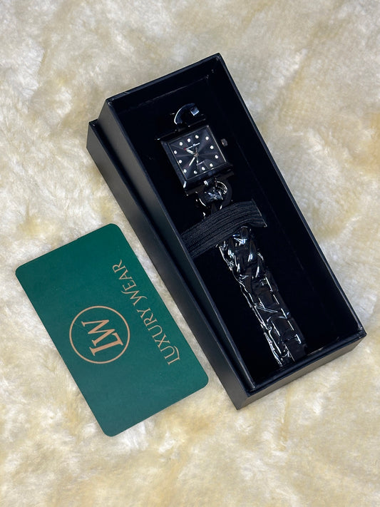 Forever Times Square Dial Womens Watch | Black